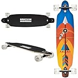 Hansson.Sports Top Longboard Komplett Skateboard Long Board 99cm (39 inch)....