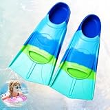 YANGUN Taucherflossen Kinder, Silikon Schnorchelflossen Kurz, Kinder...