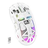 ZIYOU LANG נFREEWOLF Kabellose Gaming-Maus, PixArt PAW3212 Dual Mode...