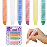 HABNI 6 Stück Tafelkreide Bunt für Kinder, Kreidestifte für Tafel...