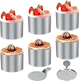 WOOWAIR 6 Stück Dessertringe und Speiseringe, Backring Lebensmittel Ringe,...