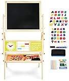Mamabrum, Spieltafel aus Holz, doppelseitige Kindertafel Magnetisch und...
