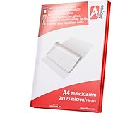 Albyco Laminierfolien, Laminiertaschen - Format A4, 216x303 mm - Dicke...
