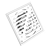 Walfront Quadratischer Bodenablauf aus Edelstahl, 304, Geruchshemmender...