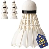 BEST SPORTING Badminton Bälle Set – 6er Federbälle aus Nylon oder...