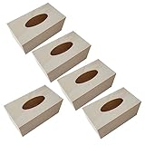 DOITOOL 5Stücke Teiliges DIY Holz Taschentuchspender Holzbox für...