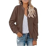 KOG Fleecejacke Damen Winterjacke Winter Fleecemantel Festival Jacke...