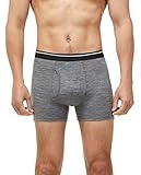 Eizniz Herren Merinowolle Boxershorts mit Hosenschlitz Unterwäsche...