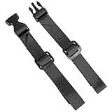 2 Stück Schwarz Schnellverschluss Rucksackgurt Verstellbarer Brustgurt...