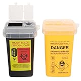 Yardwe 2 Stück Teiliges Mini Sharps Box Kunststoff...