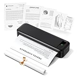 TATTMUSE Thermodrucker A4, 300DPI Bluetooth Mobiler Drucker, Rechnungen,...