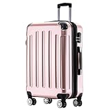BEIBYE Hartschalen Koffer Trolley Rollkoffer Reisekoffer 4 Zwillingsrollen...
