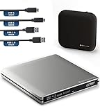 techPulse120 Externes USB 3.1 USB-C UHD 4k 3D M-DISC Blu-ray DVD CD BDXL...