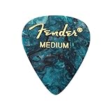 Fender 351 Shape Premium Plektren (12 Stück) für E-Gitarre,...