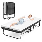 FentyOE Klappbett 90x200 cm Erwachsene mit ca.13 cm Matratze aus...