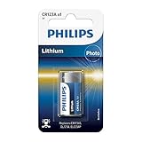 PHILIPS Blister 1 Lithium-Knopfzelle (CR123A, CR17345, DL123A, EL123AP),...