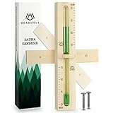 NORDHOLZ® Sauna Sanduhr 15 Minuten aus 100% nordischer Fichte - Glas...