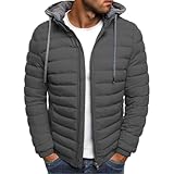 Oanviso Herren Winterjacke mit Kapuze Basic Daunenjacke Warm Parka Jacke...