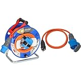 Brennenstuhl Camping-Kabeltrommel 25m (H07RN-F 3G2,5 in orange) +...