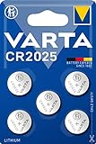 VARTA Batterien Knopfzellen CR2025, Lithium Coin, 3V, kindersichere...