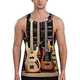 Ärmelloses Tanktop für Herren, lustige 3D-Gitarre, Bass,...