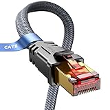 SNOWKIDS Cat 8 LAN Kabel 5meter - Netzwerkkabel 5m 40Gbps Hohe...