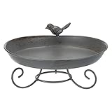 TRIXIE 55510 Vogeltränke/-Bad zum Hinstellen, Metall, 800 ml/ø 22 cm,...