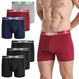 IGOLUMON Bambus Boxershorts Herren 6er Pack Atmungsaktive Unterhosen...