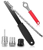 TIDEVAN Fahrrad Kettenpeitsche,5 Stück Cassette Lockring Tool Kassette...
