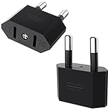 VIEVRE US to EU Adapter,2 Stück Adapter USA Deutschland Stecker,Stecker...