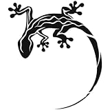 Gecko Sticker I 11,5 x 10 cm I Schwarz I Auto-Aufkleber Auto-Folie Tuning...