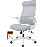 MELOKEA Bürostuhl Ergonomisch mit Verstellbare Kopfstütze,...