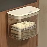 BJSXHZYGT Wandmontierter Laundry Baskets, Stabiler Wäschekorb mit Deckel,...