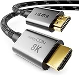 deleyCON 8K HDMI 2.1 Kabel 2m - für TV, Monitor, PS4, PS5, Xbox, Dolby...