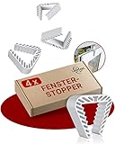 LouMaxx Fensterstopper 4er Set – Fensterklammer – Klemmschutz Fenster...