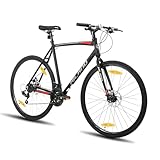 Hiland 28 Zoll Rennrad, Städtischer Pendler Fahrräd mit Scheibenbremse...