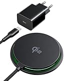 INIU Mag-Safe Ladegerät, 15W Qi2-Zertifiziertes Wireless Charger Induktive...