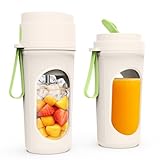 Mexgcom 450ml Tragbarer Mixer für Smoothie, Auslaufsicherer Deckel,...