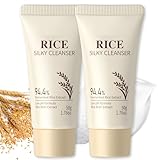 2 Stück Rice Face Wash - Nährend Cleanser Gesicht - Gesichtsreinigung Mit...