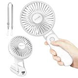 EasyAcc Handventilator Tragbarer Mini Ventilator 5 Geschwindigkeiten 18...