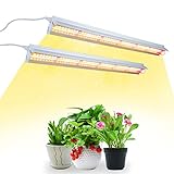 Niello 2pcs T5 Pflanzenlampe LED, 42cm Vollspektrum Grow Lampe for...