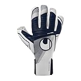 uhlsport Supergrip+ HN, Kinder und Erwachsene Torwarthandschuhe, Blanc/bleu...