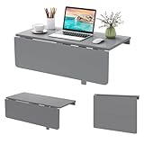 COSTWAY Wandmontierter Klapptisch, 80 x 60 cm, klappbarer Wandtisch,...