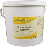 Chemdiscount 5kg Waschsoda (Natriumcarbonat Na2CO3 calcinierte Soda)...