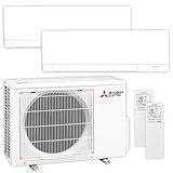 Mitsubishi by ThermoFLUX Multisplit Klimaanlage Set | MSZ-AY | 2,5 kW + 2,5...
