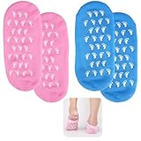 2 Paar Feuchtigkeitsspendende Socken Wiederverwendbare Gel Socken...