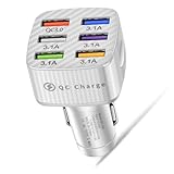 6 Port USB Quick Ladewagen Schnellladung 3.0 30W Adapter Für Zigaretten...