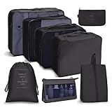 OSDUE Koffer Organizer Set 8-teilig, Packing Cubes, Wasserdichte Reise...
