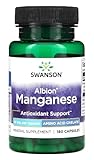 Swanson - Albion Chelated Mangan | Essentielles Mineralienpräparat für...