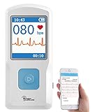newgen medicals EKG Gerät: Mobiles medizinisches EKG-Messgerät mit...